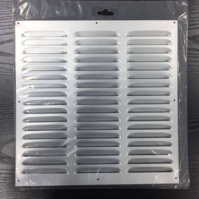 Fixed 9''X3'' rectangle silver aluminium air ventilation louvre